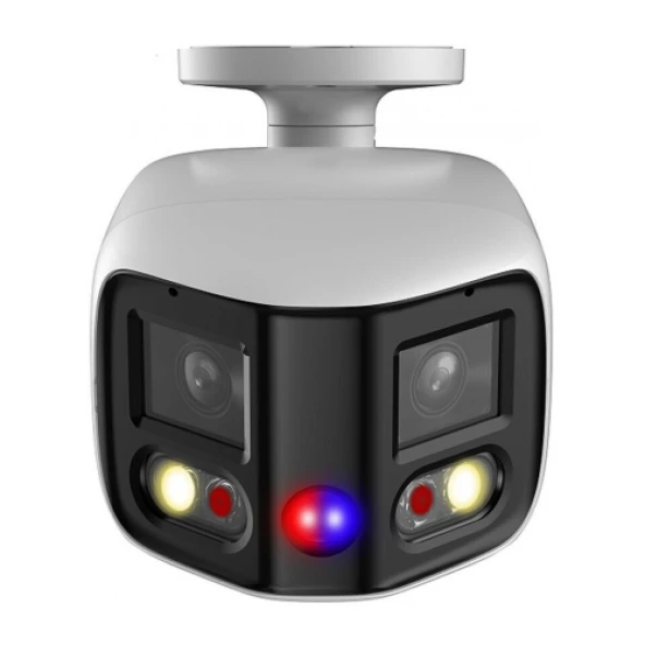 DAHUA IPC-PFW3849S-A180-AS-PV 2X4Mpix, 2,8mm Lens,H265+, 25Mt Gece Görüsü, IP67, Dahili Mikrofon, TiOC Duo Süper Genis Açi Bullet Ip Kamera