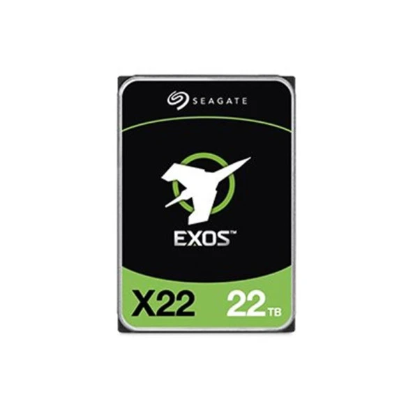 22 TB SEAGATE 3.5 EXOS SATA X22 512MB 7200RPM ST22000NM002E RESMI DISTI GARANTILI