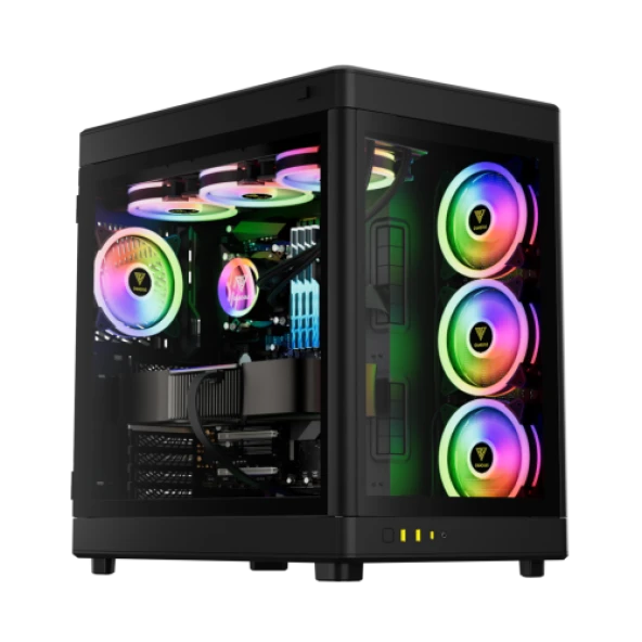 GAMDIAS NESO P1, Tempered Glass, 850W, 80+Bronze, ATX, Black Edition, GAMING KASA