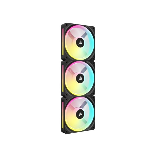 CORSAIR FAN - CO-9051002-WW iCUE LINK QX120 RGB 120mm 3 PWM PC Fans Starter Kit with iCUE LINK System Hub White