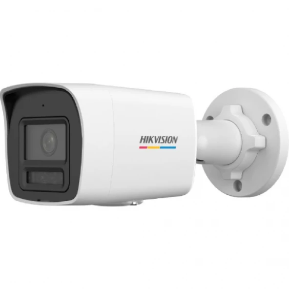 HIKVISION DS-2CD1027G2H-LIUF 2Mpix, 4mm Lens, H265+, 30Mt Gece Görüsü,Color Vu Lite, Smart Hybrid Light,  Full Time Color, Dahili Mikrofon, Metal Kasa Bullet IP Kamera