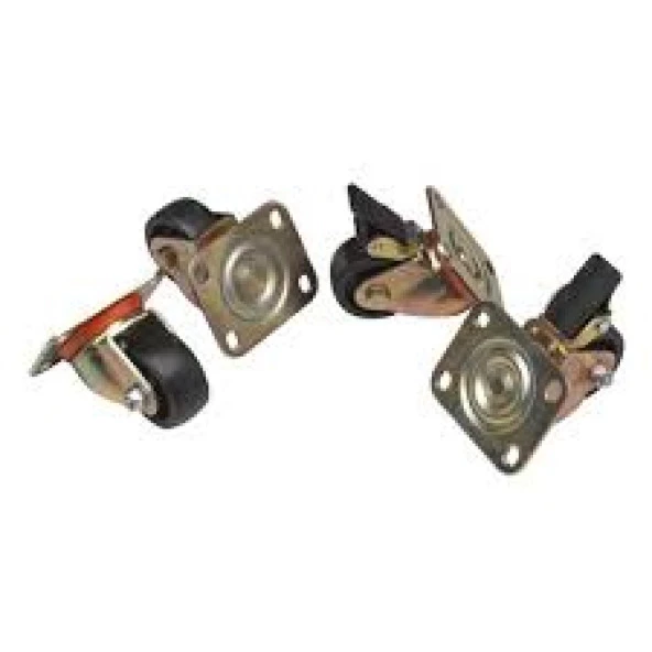 LANDE LN-ZMN-TKR-5525-XX Dikili tip Tekerlek Grubu, 1 set=4 ad, 2ad frenli, 2 ad Frensiz