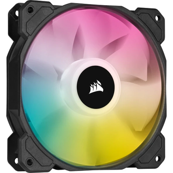 CORSAIR FAN-CO-9050108-WW iCUE SP120 RGB ELITE Performance 120mm White PWM Fan - Triple Pack with Lighting Node CORE