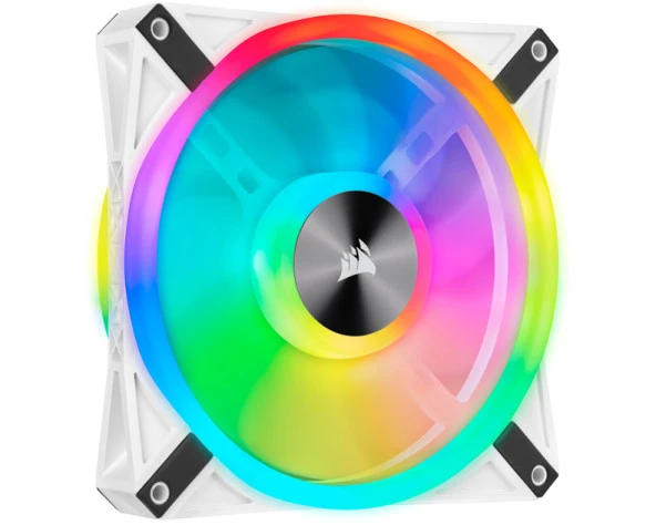 CORSAIR QL Series, WHITE QL140 RGB-CO-9050105-WW-140mm RGB LED Fan, Single Pack