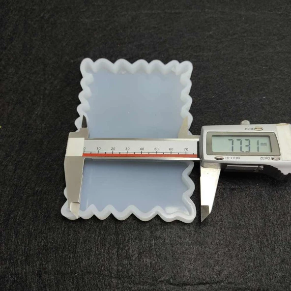 Bardak Altı Tırtıklı Epoksi,Mum,Sabun ve Beton Kalıbı -Kod: 33 - Resim 3