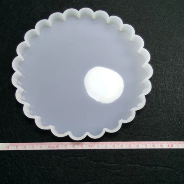 Dalgali Bardak Altı -Epoksi,Mum,Sabun ve Beton Kalıbı -Kod:231 - 3