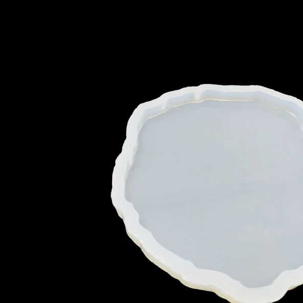 Tırtıklı Bardak Altı Reçine Epoksi Kalıp - Yuvarlak - B6 - Resim 2