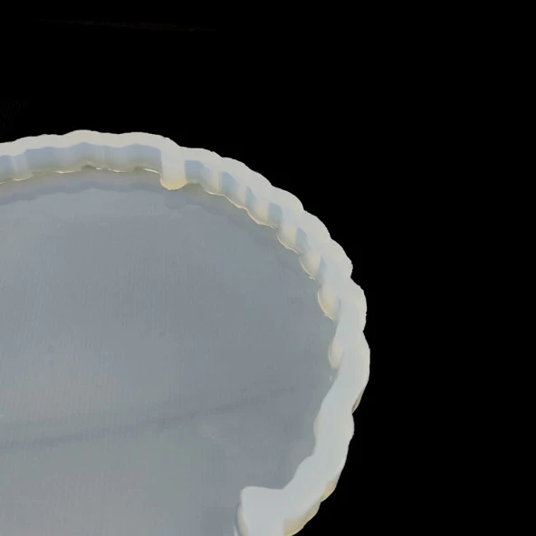 Tırtıklı Yuvarlak Bardak Altı Reçine Epoksi Kalıp - B1 - 3
