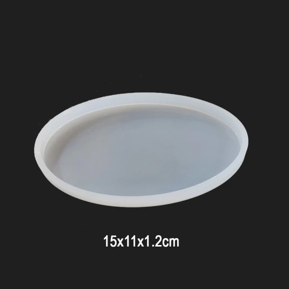 Bardak Altı Oval şekli Reçine Epoksi Kalıp  - Kod:183