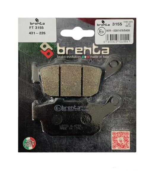 Honda Cbr 650 F Arka Fren Balata  Brenta (made in italy)