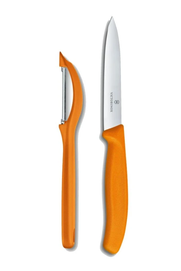 Victorinox Turuncu Soyacak Ve Bıçak Seti