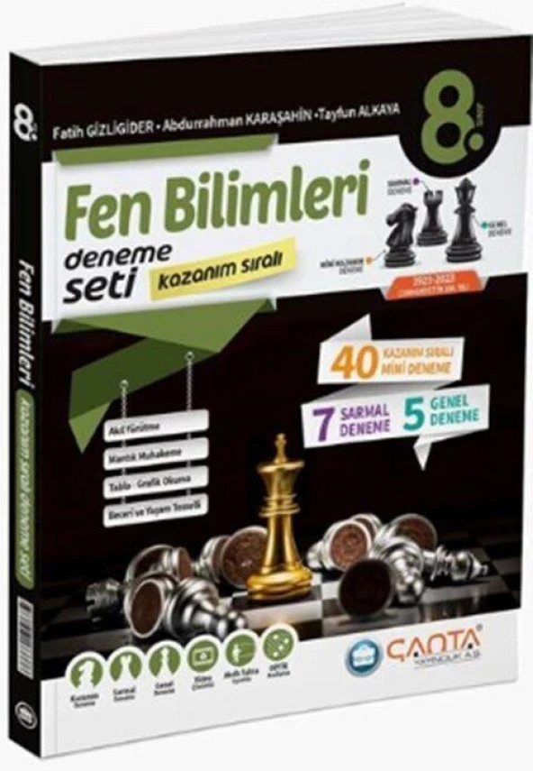 8. Sınıf Fen Bilimleri Kazanım Sıralı Deneme Seti Çanta Yayınları