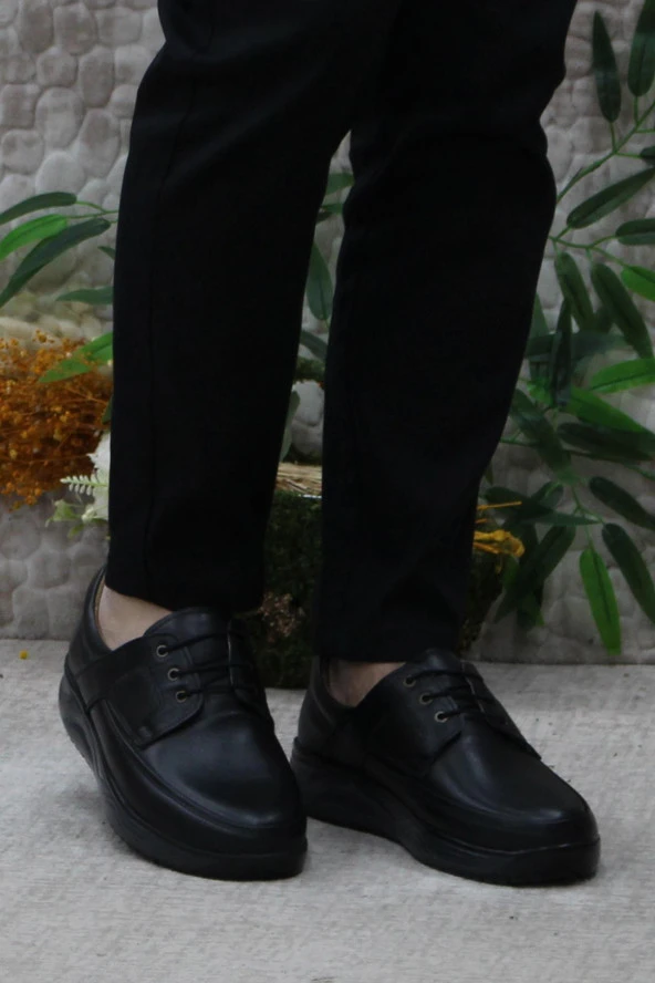 Mehmet Mete 800 Siyah Showmen Hakiki Deri Erkek Ayakkabı - Resim 2