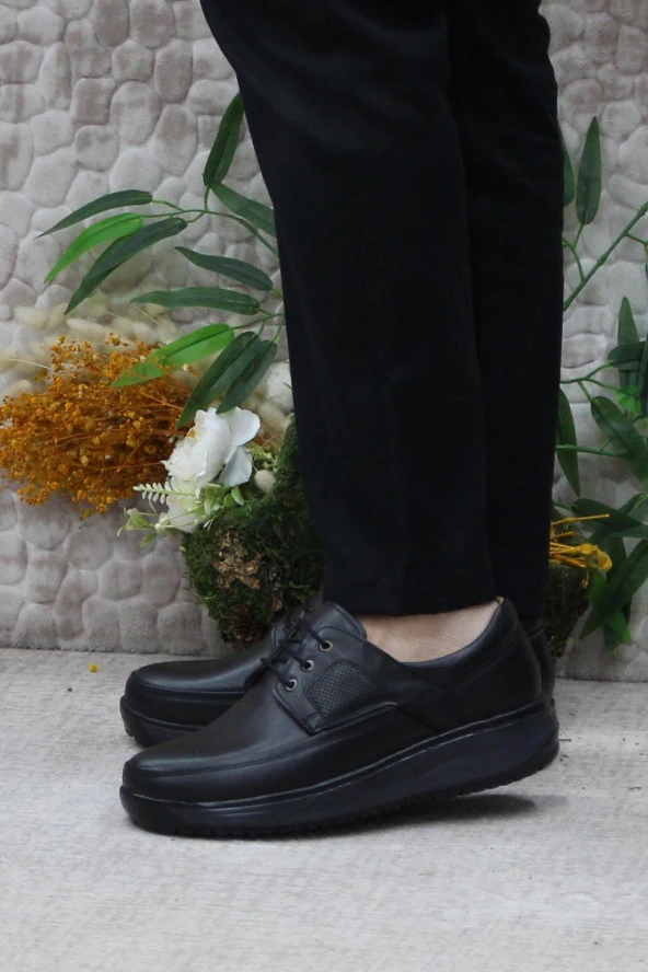 Mehmet Mete 800 Siyah Showmen Hakiki Deri Erkek Ayakkabı - Resim 3