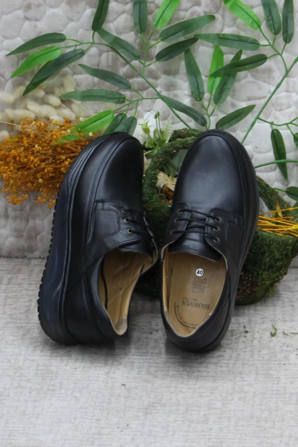 Mehmet Mete 800 Siyah Showmen Hakiki Deri Erkek Ayakkabı - Resim 6