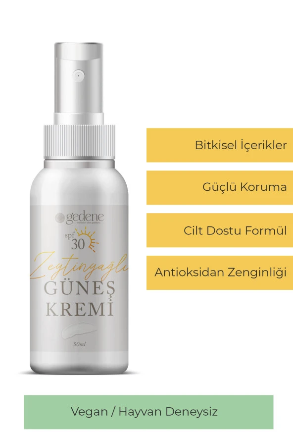 Gedene Zeytinyağlı Güneş Kremi (30 spf)