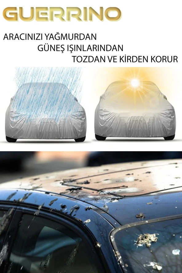 GUERRINO KIA RIO sedan Uyumlu Oto Branda - Su Geçirmez Araç Çadırı  Sd2 - Resim 3