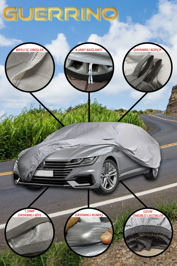 GUERRINO Renault Megane 2 sedan Uyumlu Oto Branda - Su Geçirmez Araç Çadırı Sd3 - Resim 2