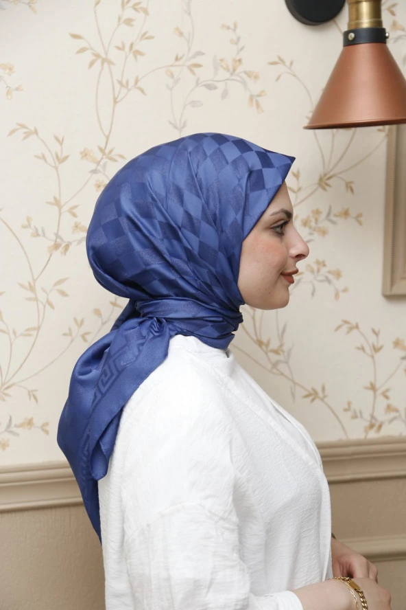 Dama Desen ipeksi Pamuk Jakar Eşarp ürün görseli