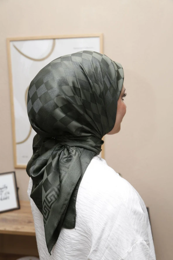Dama Desen ipeksi Pamuk Jakar Eşarp ürün görseli