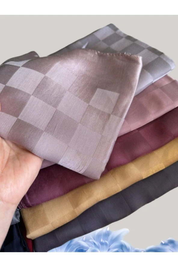 Dama Desen Pudra Pamuk Jakar Şal ürün görseli