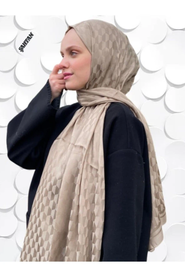 Koza Desen Vizon Pamuk'lu Jakar Şal ürün görseli