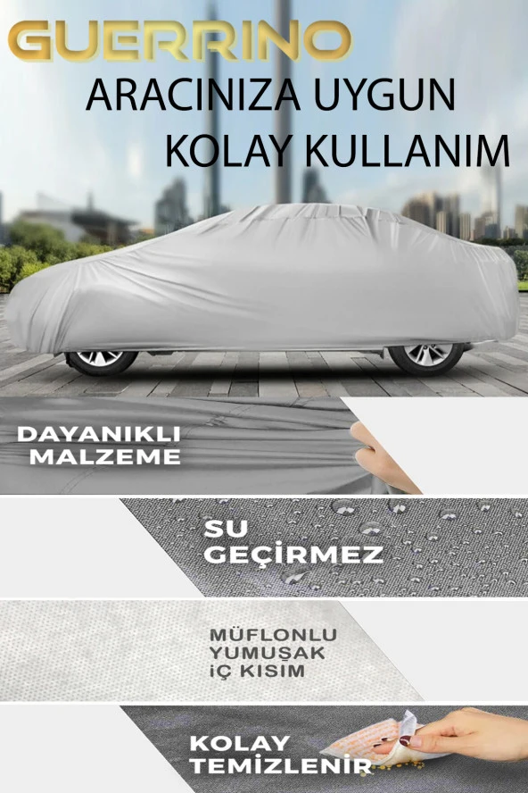 GUERRINO Mercedes benz c 200 Uyumlu Oto Branda - Su Geçirmez Araç Çadırı  Sd3