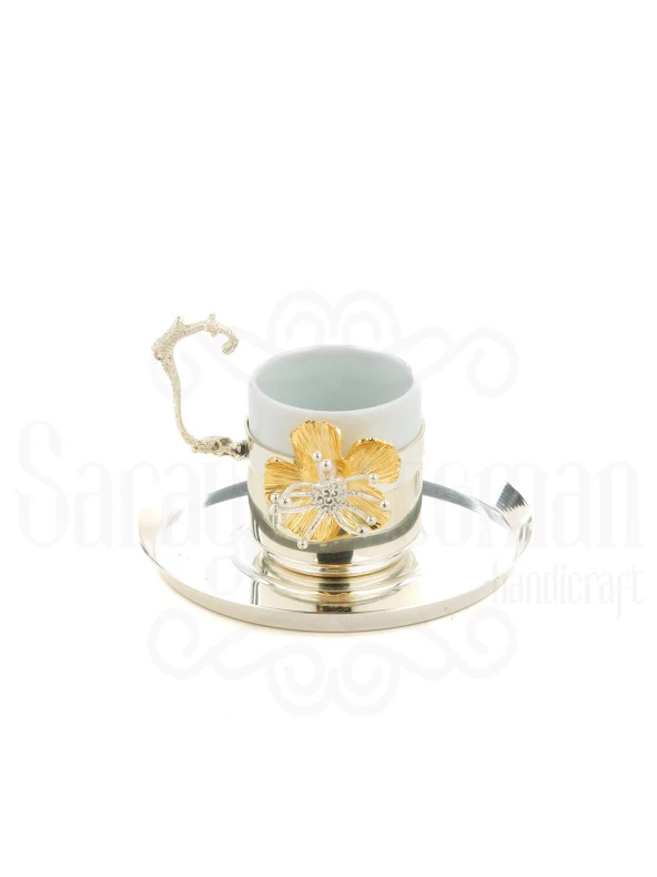 LOTUS DİK TÜRK KAHVE FİNCAN GÜMÜŞ - Resim 4
