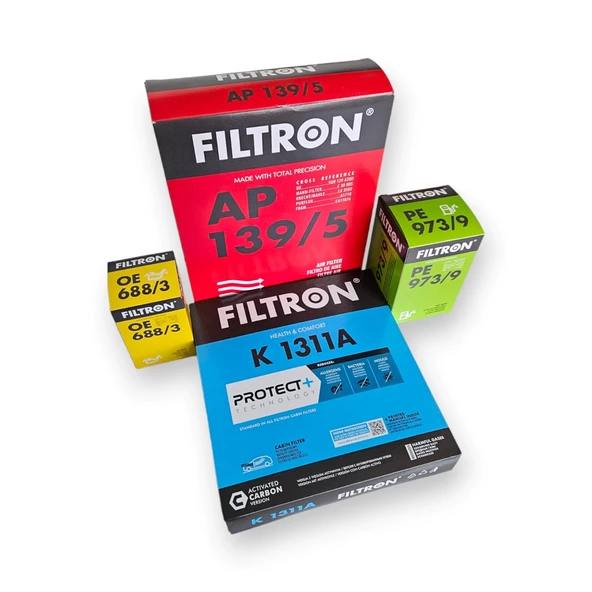 Audi A3 Sportback 2017-2020 1.6 Dizel Hava Yağ Yakıt Polen Filtre Seti