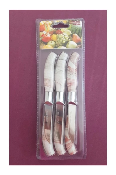 6'lı Altın Incili Peçete Yüzüğü 6'lı Bıçak Hediye - 4