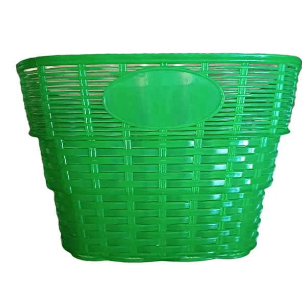 Bisiklet Ön Sepet Hasır Plastik Büyük Boy - 8