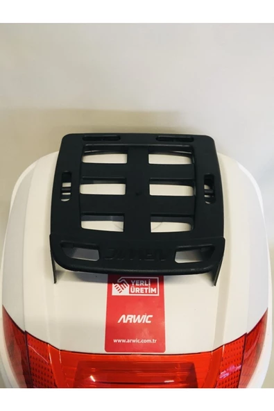 Motorsiklet Arka Çanta 32 Litre Beyaz Sırt Dayamalı Üst Tabakalı Full Set - Resim 2