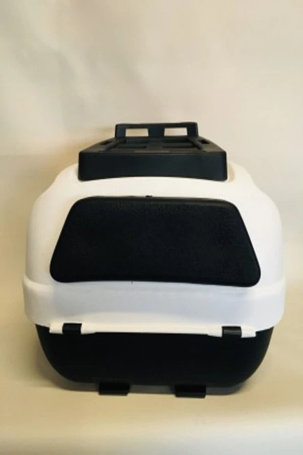 Motorsiklet Arka Çanta 32 Litre Beyaz Sırt Dayamalı Üst Tabakalı Full Set - Resim 3