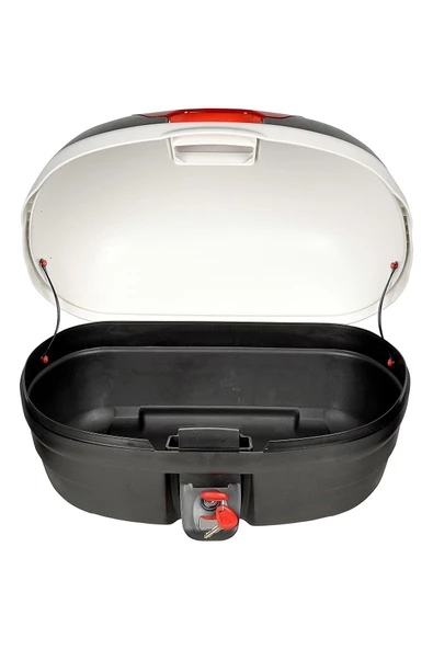 Motorsiklet Arka Çanta 46 Litre Beyaz - Resim 4