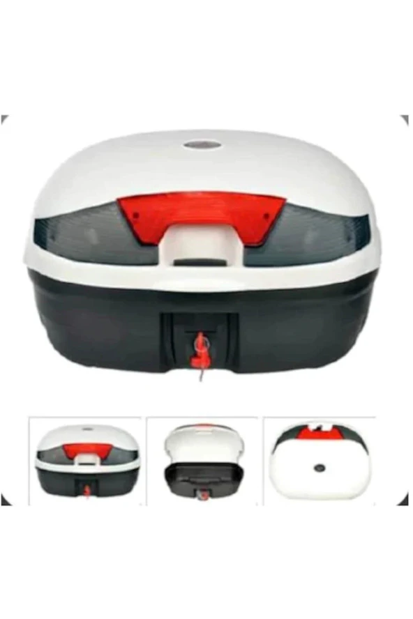Arwic 46 Litre Motosiklet Çanta Beyaz Topcase