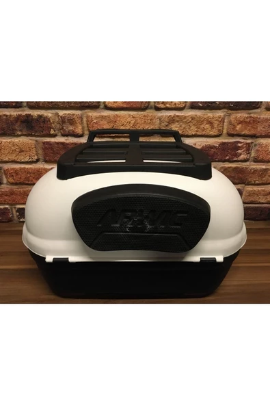 Motorsiklet Arka Çanta Arwıc 46 Litre Full Beyaz - Resim 3