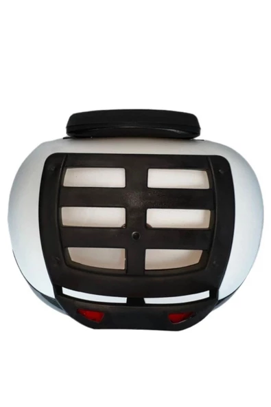 Arwic Motosiklet Arka Çanta Topcase 46 Lt Beyaz Sırt Dayamalı - Resim 4