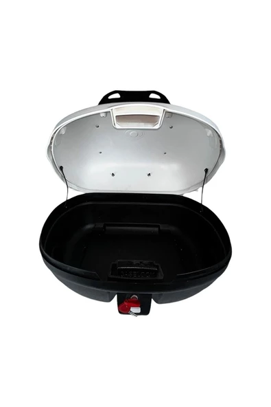 Beyaz 46 Lt Sırt Dayamalı Motosiklet Çantası - Resim 4