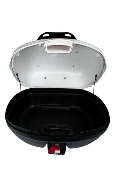 Arwic Motosiklet Arka Çanta Topcase 46 Lt Beyaz Sırt Dayamalı - Resim 5