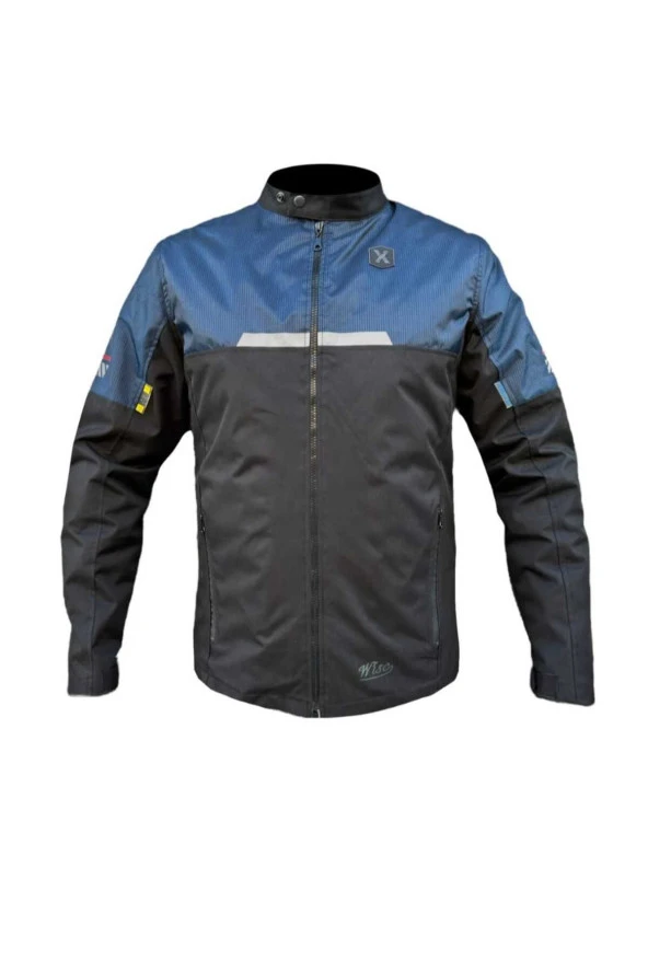 Wise Korumalı Motosiklet Montu Mavi Siyah wisem