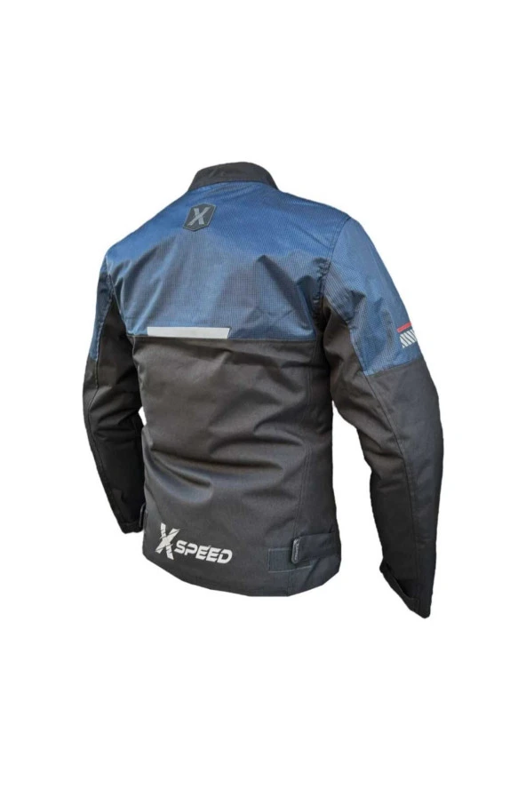 Wise Korumalı Motosiklet Montu Mavi Siyah wisem - 2