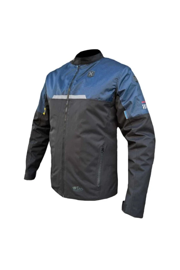 Wise Korumalı Motosiklet Montu Mavi Siyah wisem - 3