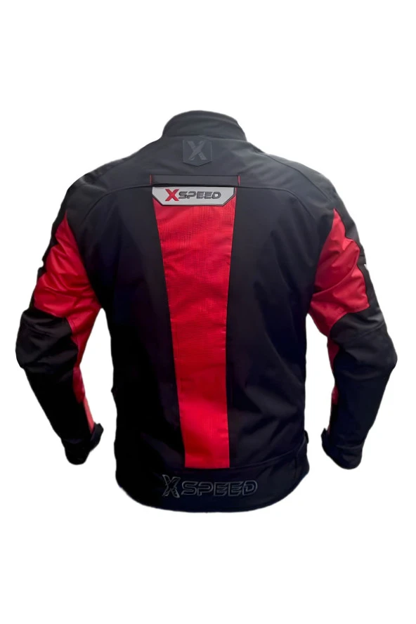 War 4 Mevsimlik Korumalı Motosiklet Montu Yeni Sezon Kırmızı - 2