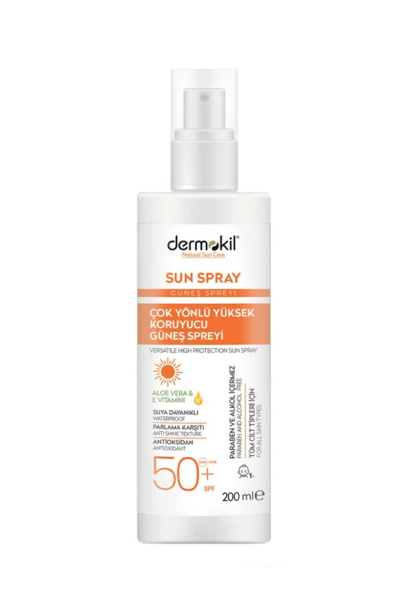 Sun Sprey-çok Yönlü Yüksek Koruyucu Güneş Spreyi 50 Spf 200 ml