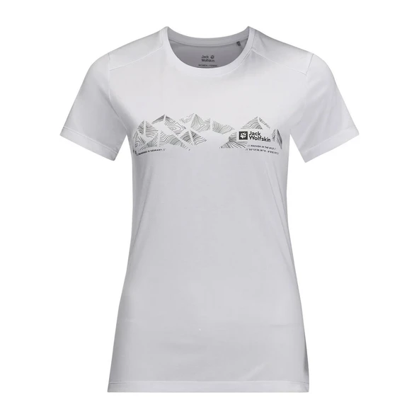 Jack Wolfskin 1807213 Crosstrail Graphic T W Kadın Tişört