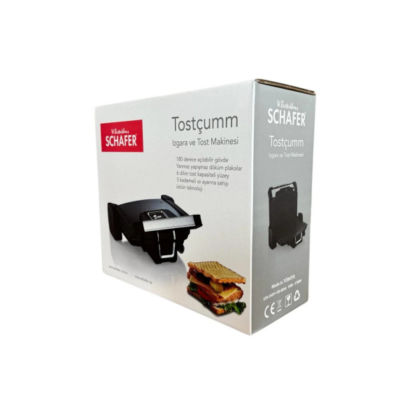 Schafer Tost Makinesi Tostçumm 1500w Inox