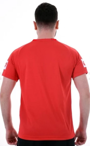 Lotto Erkek Kırmızı Kısa Kollu T-shirt R8927 - 3