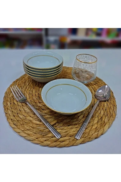 Güral Mat Yaldızlı Kase 6 Lı