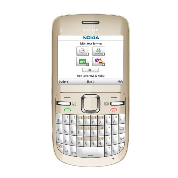 Nokia C3-00 Tuşlu Cep Telefonu Krem (İthalatcı Garantili)