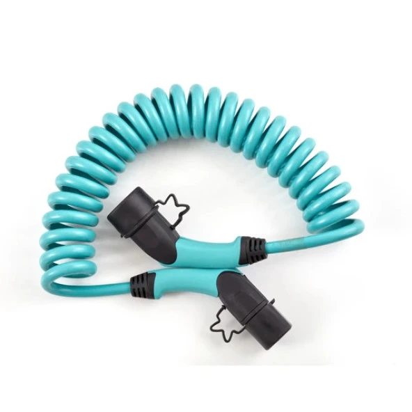 Volti Elektrikli Araba Tip-2 Spiral Şarj Kablosu 22 KW 32A Tip-2  Trifaze - 3